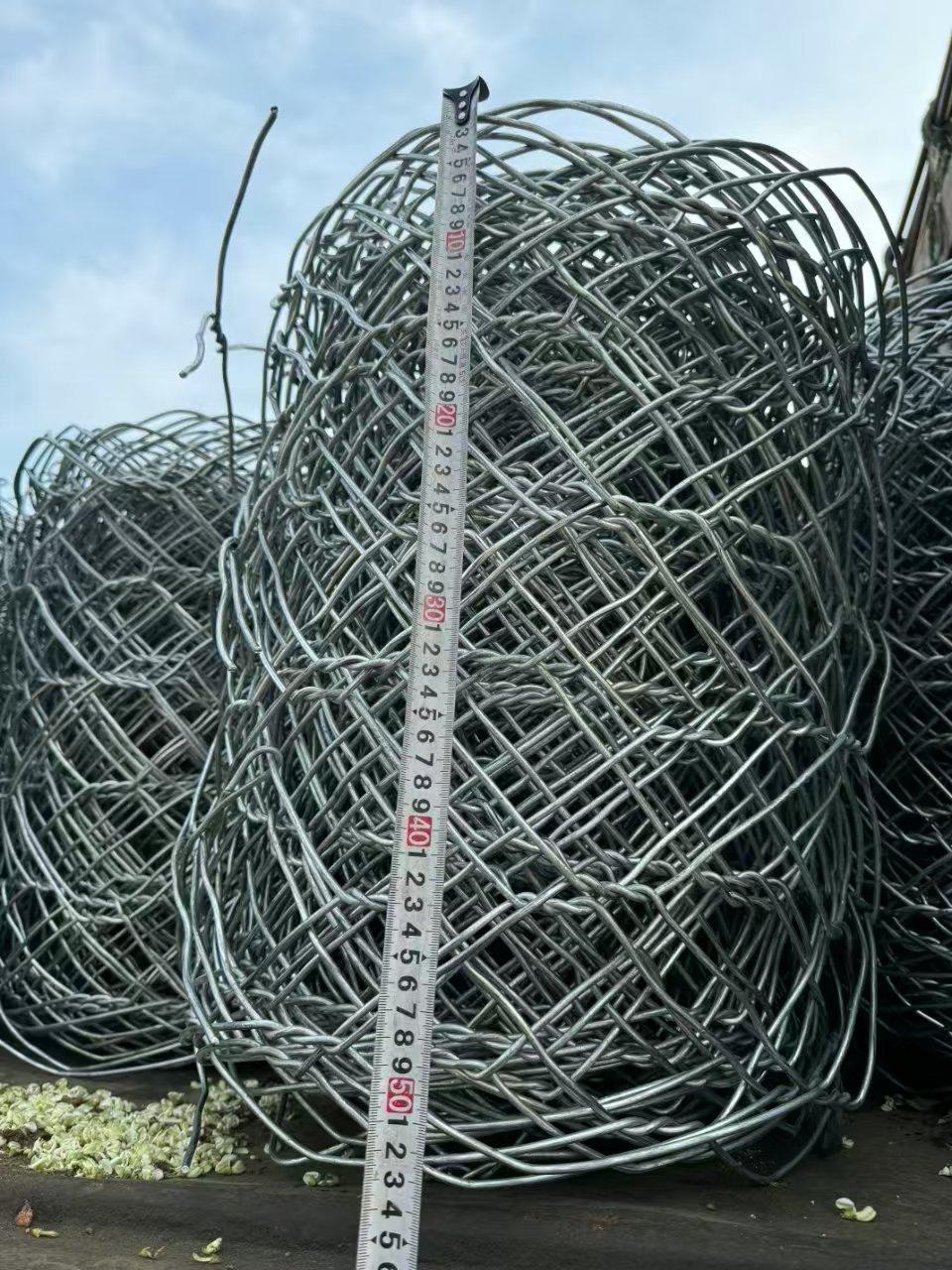 Galvanized gabion mesh rolls ready for shipment